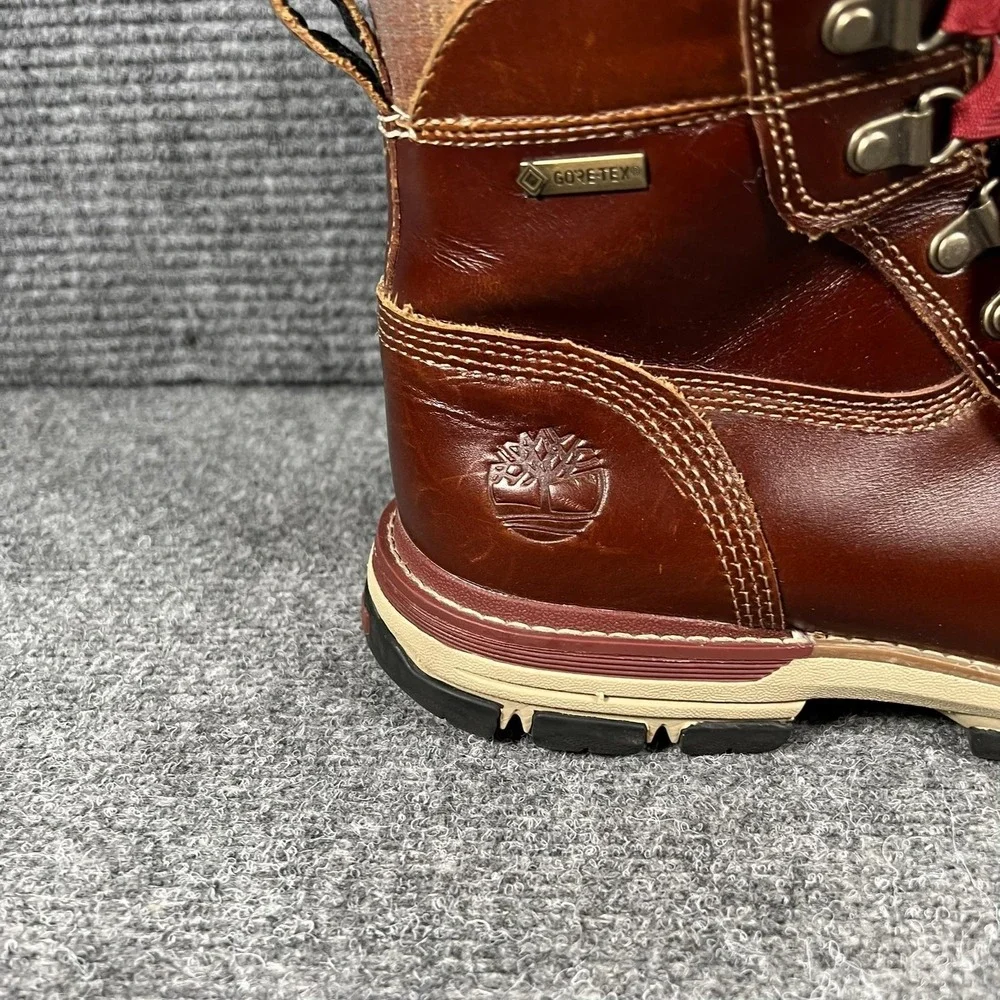 Timberland Pendleton Boots Mens Size 9.5 Brown Leather Gore-Tex Waterproof Snow